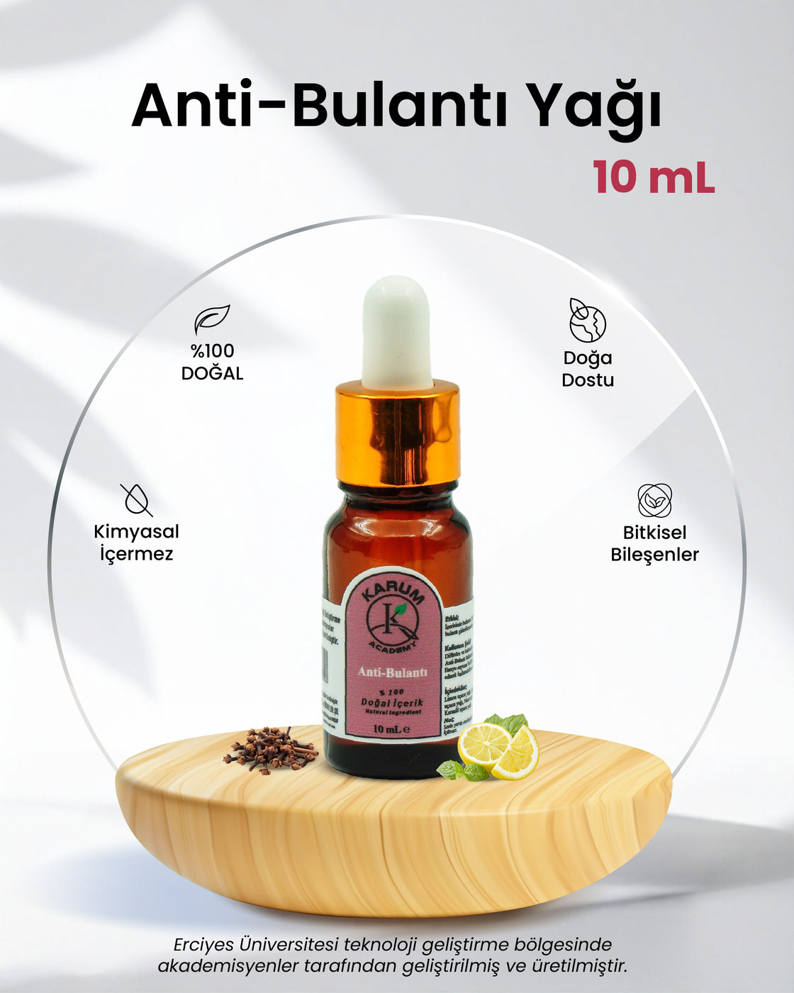 Aromaterapi-Sinerji %100 Doğal Cam Damlalıklı (Hafifle. Rahatla. Midenle barış) Anti-Bulantı Buhurdanlık 10ml
