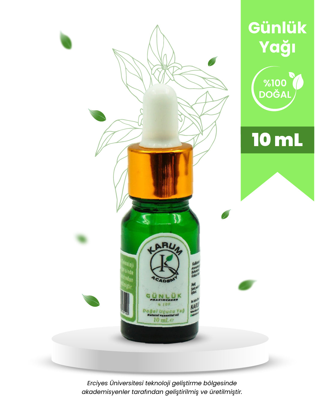 Aromaterapi %100 Doğal Cam Damlalıklı (Kadim Şifanın Modern Yorumu) Günlük Uçucu Yağ 10ml
