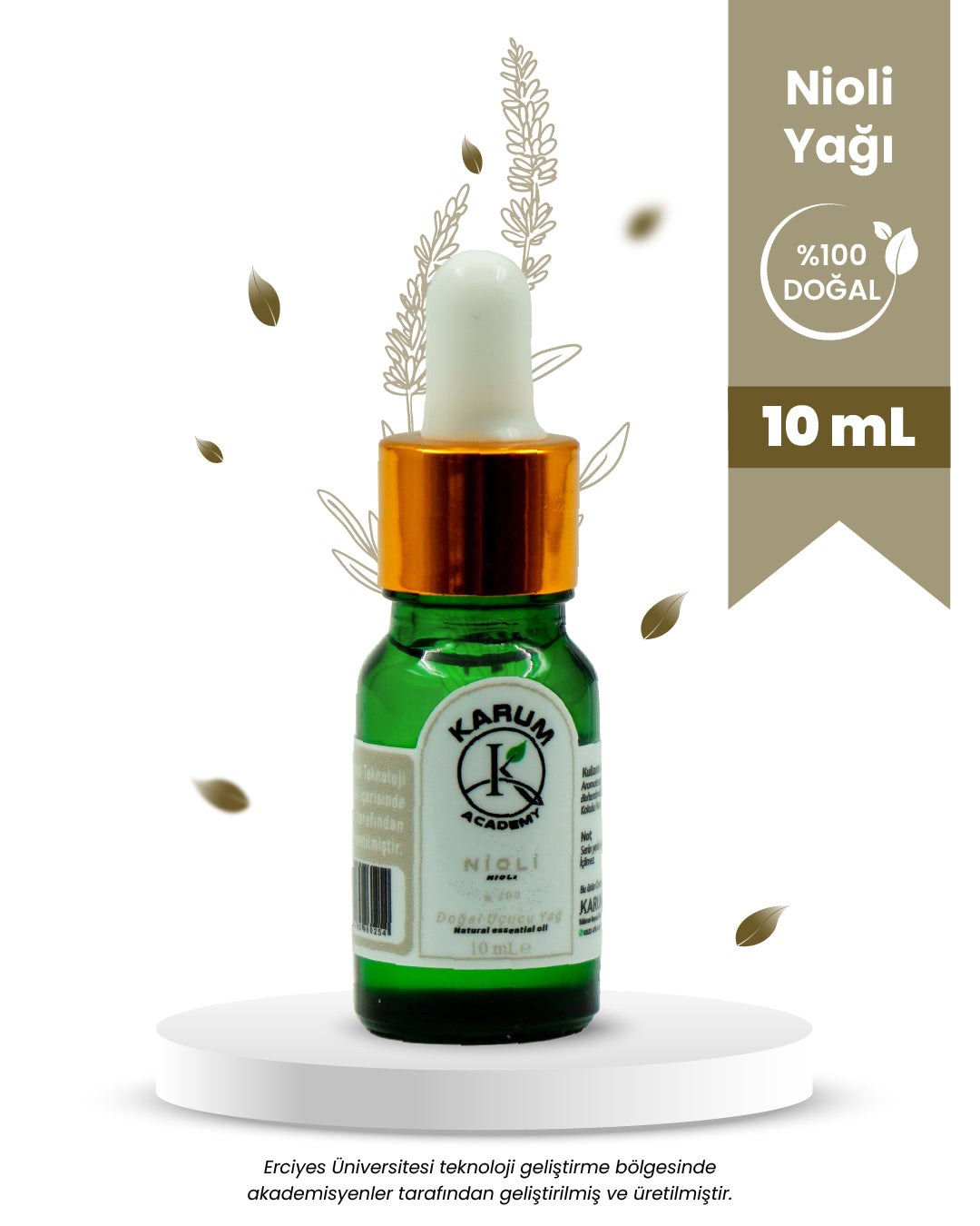 Aromaterapi %100 Doğal Cam Damlalıklı ( Doğal Koruma ve Arınma)  Nioli Uçucu Yağ 10ml