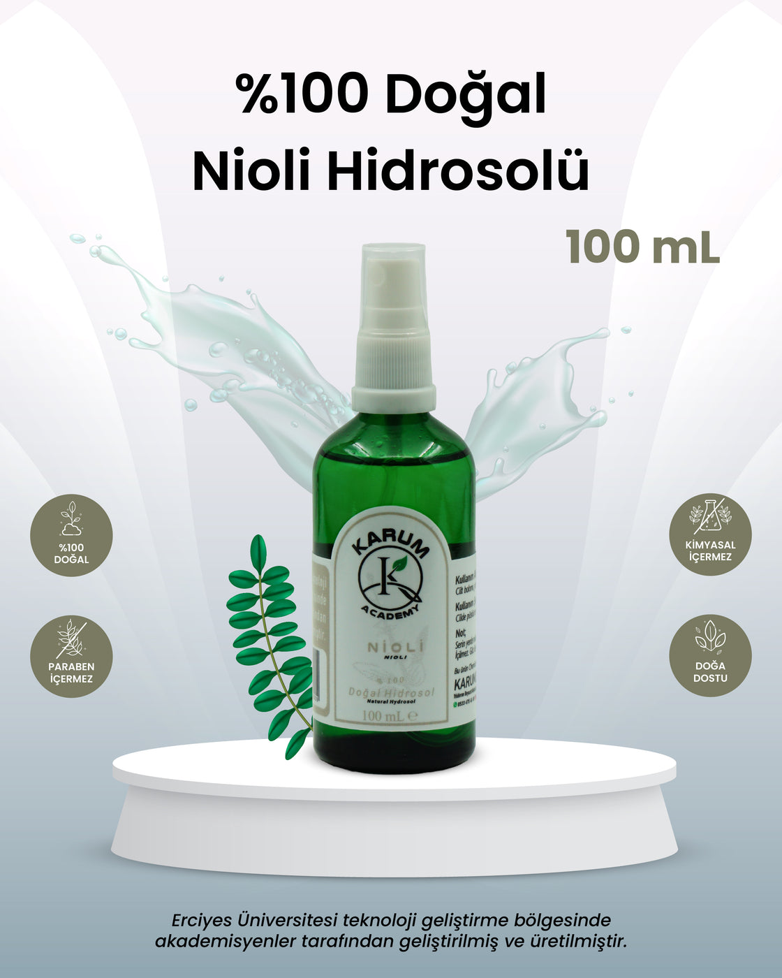 Nioli Hidrosolü %100 Doğal & Saf Bitki SuyuNioli Hidrosolü – %100 Doğal & Saf Bitki SuyuDoğal Arındırıcı & Cilt Koruyucu Bitki Suyu 100mL