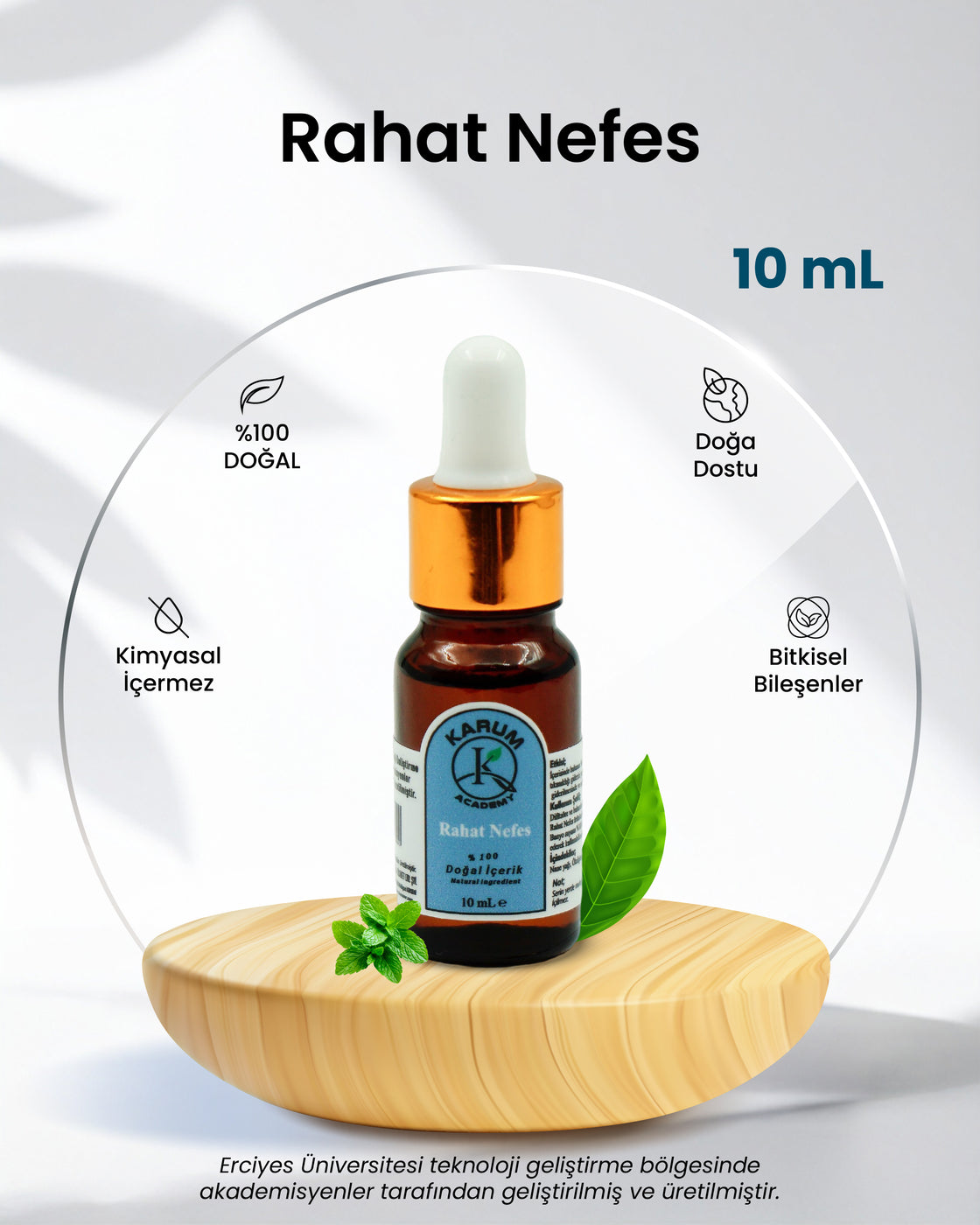 Aromaterapi-Sinerji %100 Doğal Cam Damlalıklı (Derin bir nefes alın. Tazelenin) Hafifleyin. Rahat Nefes Buhurdanlık Difüzör 10ml
