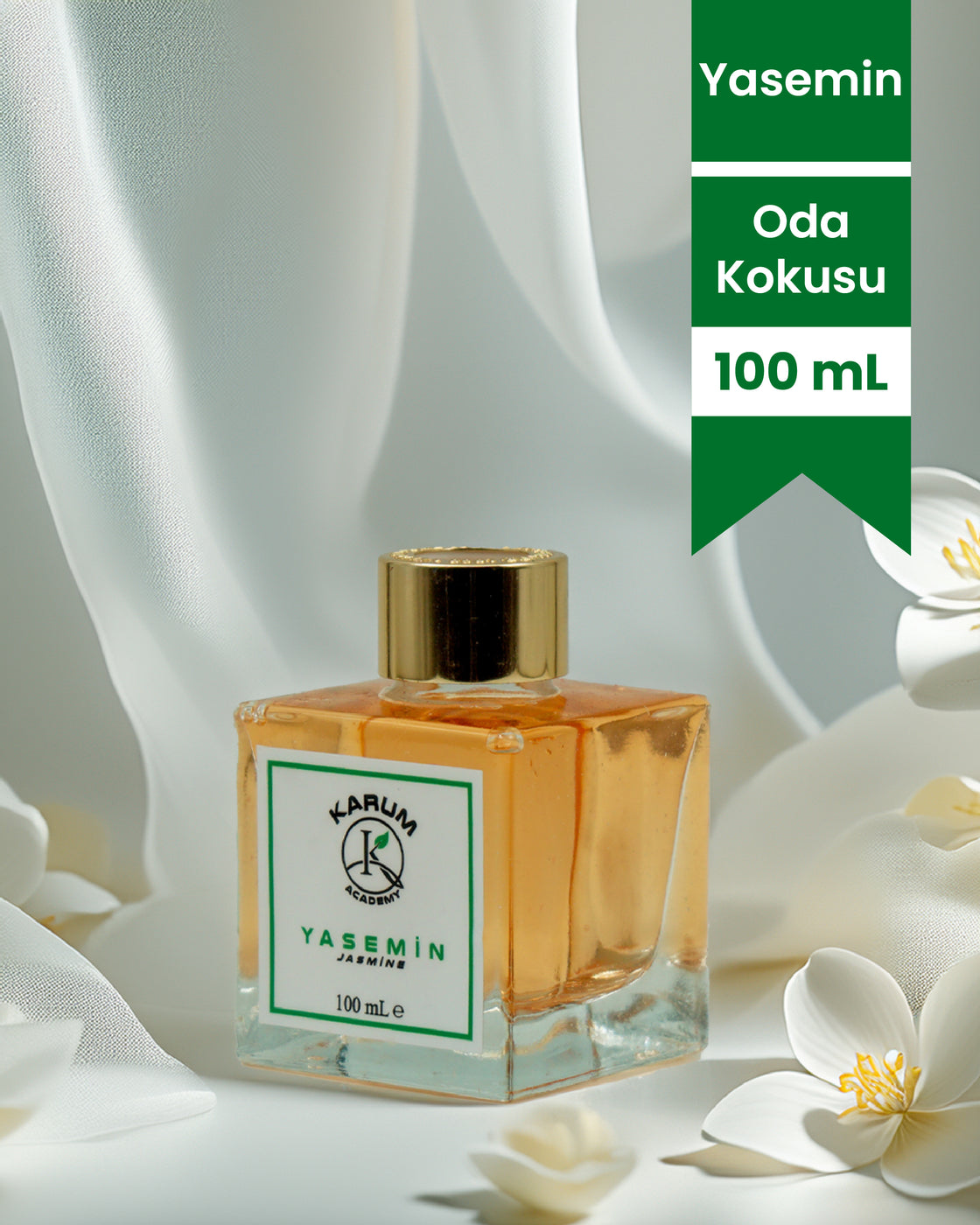 Yasemin (Doğanın Ferahlığını Evinize Taşıyın) Çubuklu Kare Oda Kokusu 100ML