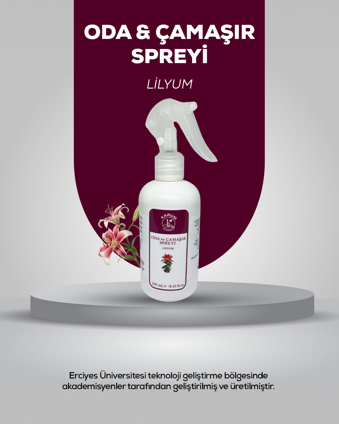 Lilyum Oda ve Çamaşır Spreyi – Zarif ve Ferahlatıcı Çiçek Bahçesi Etkisi 250mL