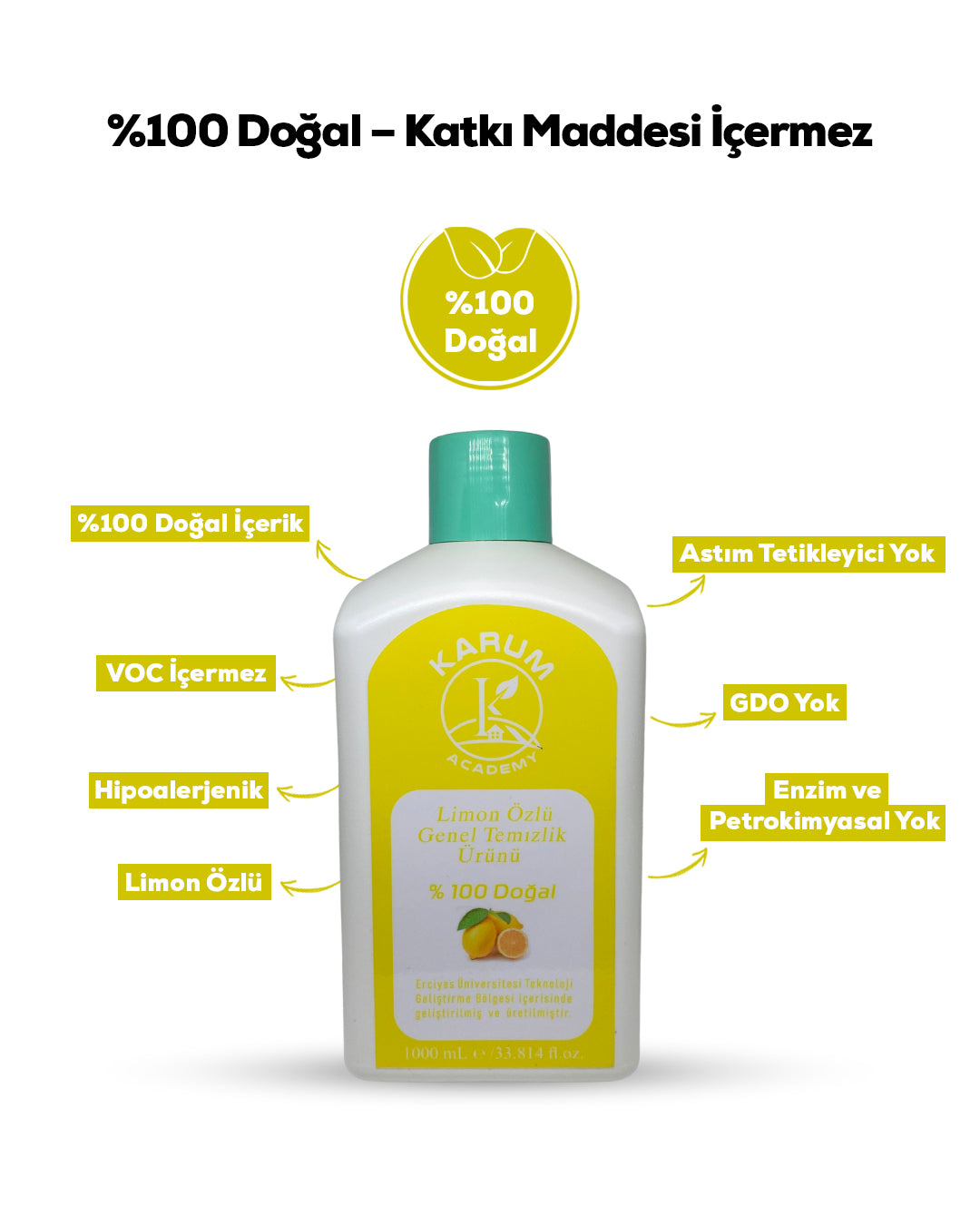 Doğal Limon Yağlı Çok Amaçlı Temizlik – Ferahlatan Temizlik Gücü!