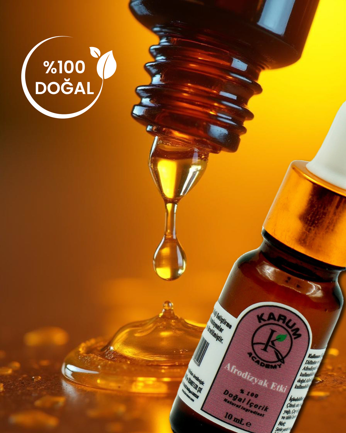 Aromaterapi-sinerji %100 Doğal Cam Damlalıklı (Duyuları Uyandıran Doğal Karışım) Afrodizyak Etkili Buhurdanlık Uçucu Yağı 10ml
