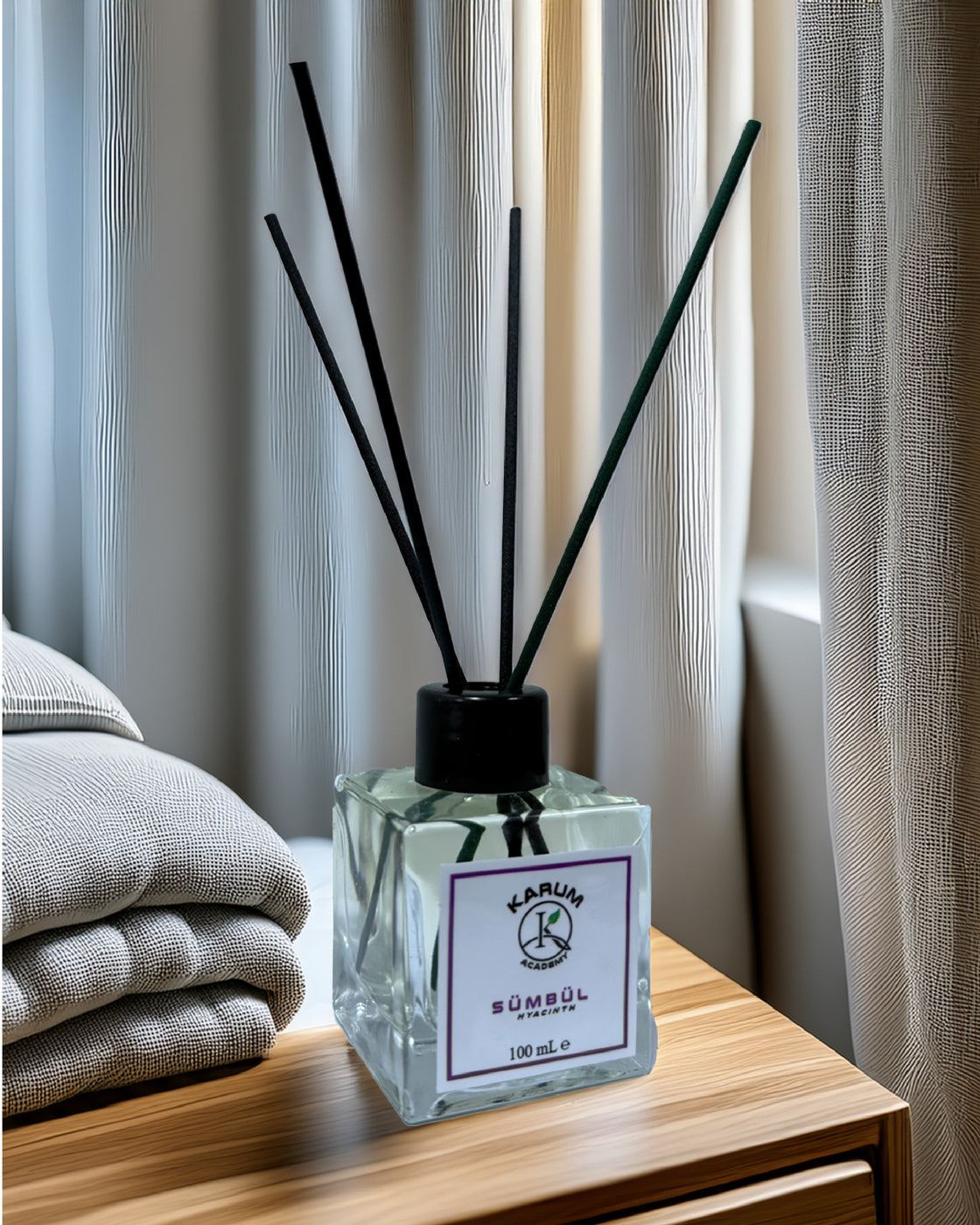 Sümbül (Baharın Ferahlatıcı Esintisi) Çubuklu Kare Oda Kokusu 100ML