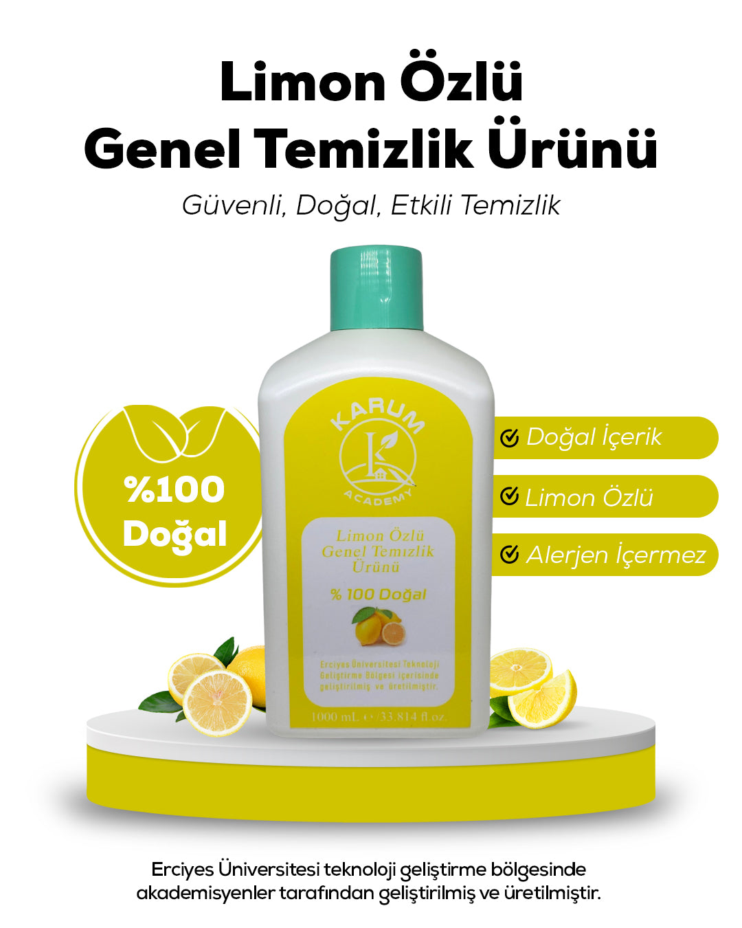 Doğal Limon Yağlı Çok Amaçlı Temizlik – Ferahlatan Temizlik Gücü!