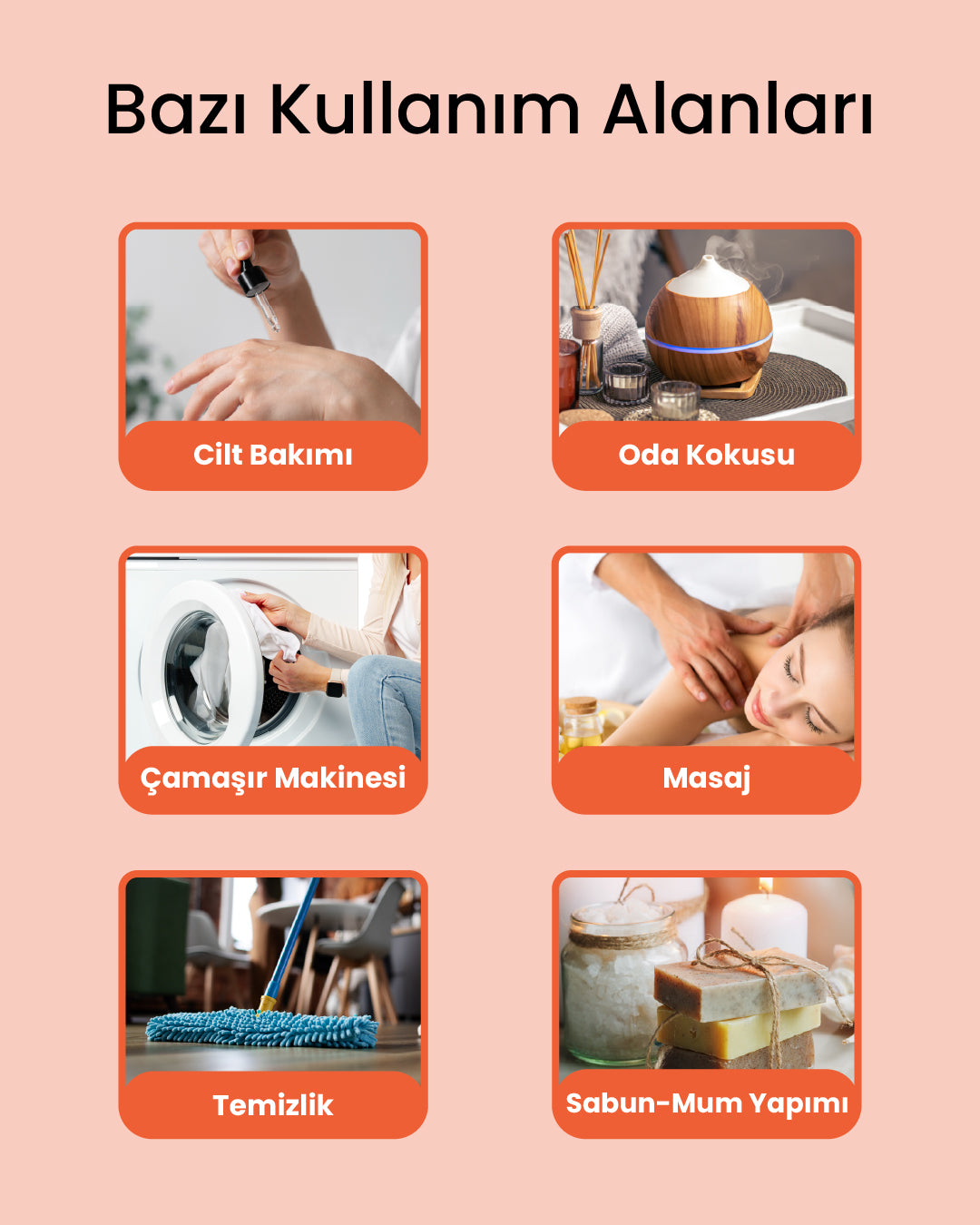 Aromaterapi %100 Doğal Cam Damlalıklı (Enerji ve Tazelik Kaynağı) Greyfurt Uçucu Yağ 10ml