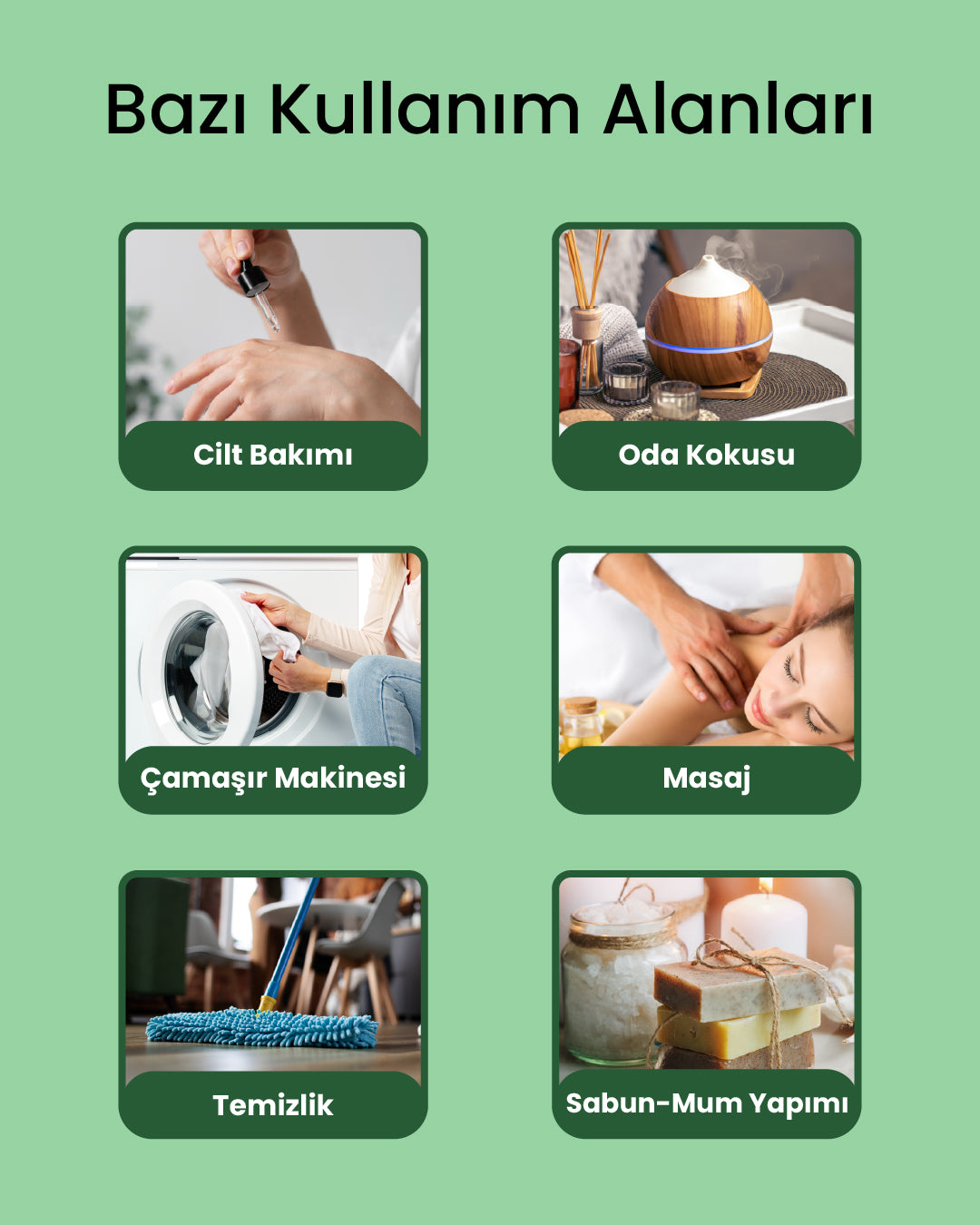 Aromaterapi %100 Doğal Cam Damlalıklı (Ferahlığın ve Canlılığın Gücü) Tıbbi Nane Uçucu Yağ 10ml
