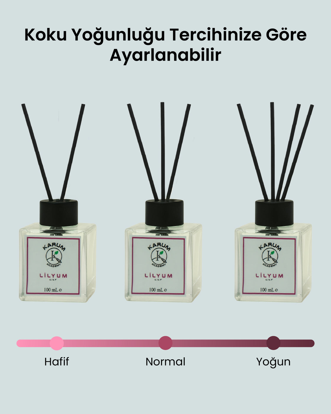 Lilyum (Zarif ve Ferahlatıcı Çiçek Esintisi) Çubuklu Kare Oda Kokusu 100ml