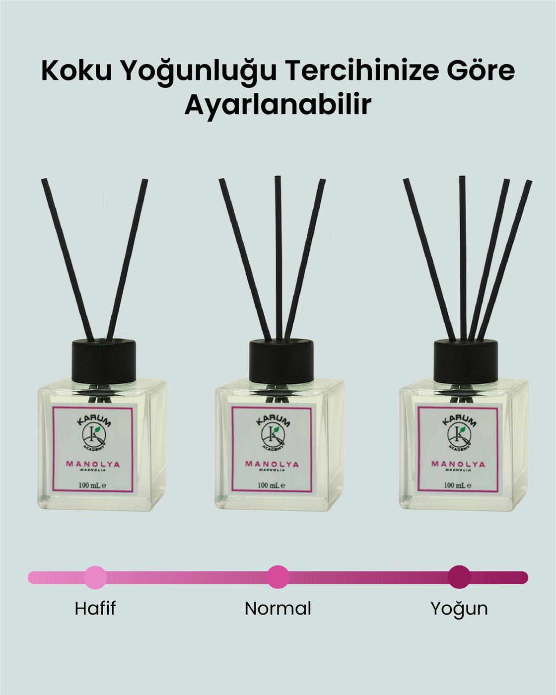 Manolya (DOĞADAN ILHAM ALAN FERAHLIK) Çubuklu Kare Oda Kokusu 100ml