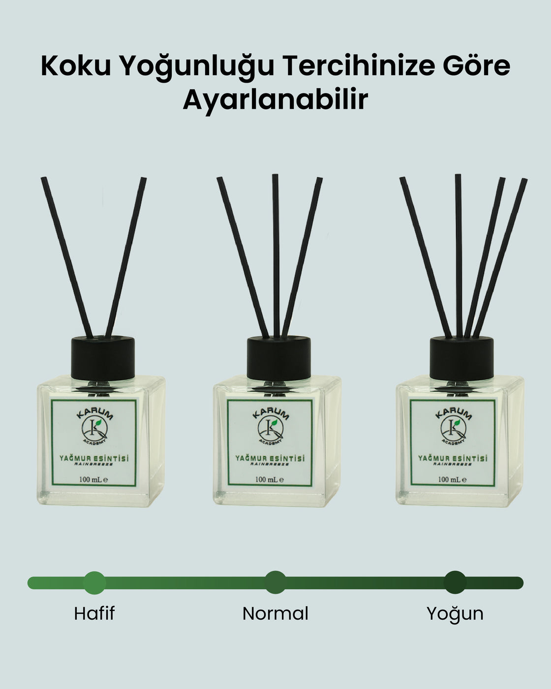 Yağmur Esintisi (Doğanın Taze Nefesi Evinizde) Çubuklu Kare Oda Kokusu 100ML