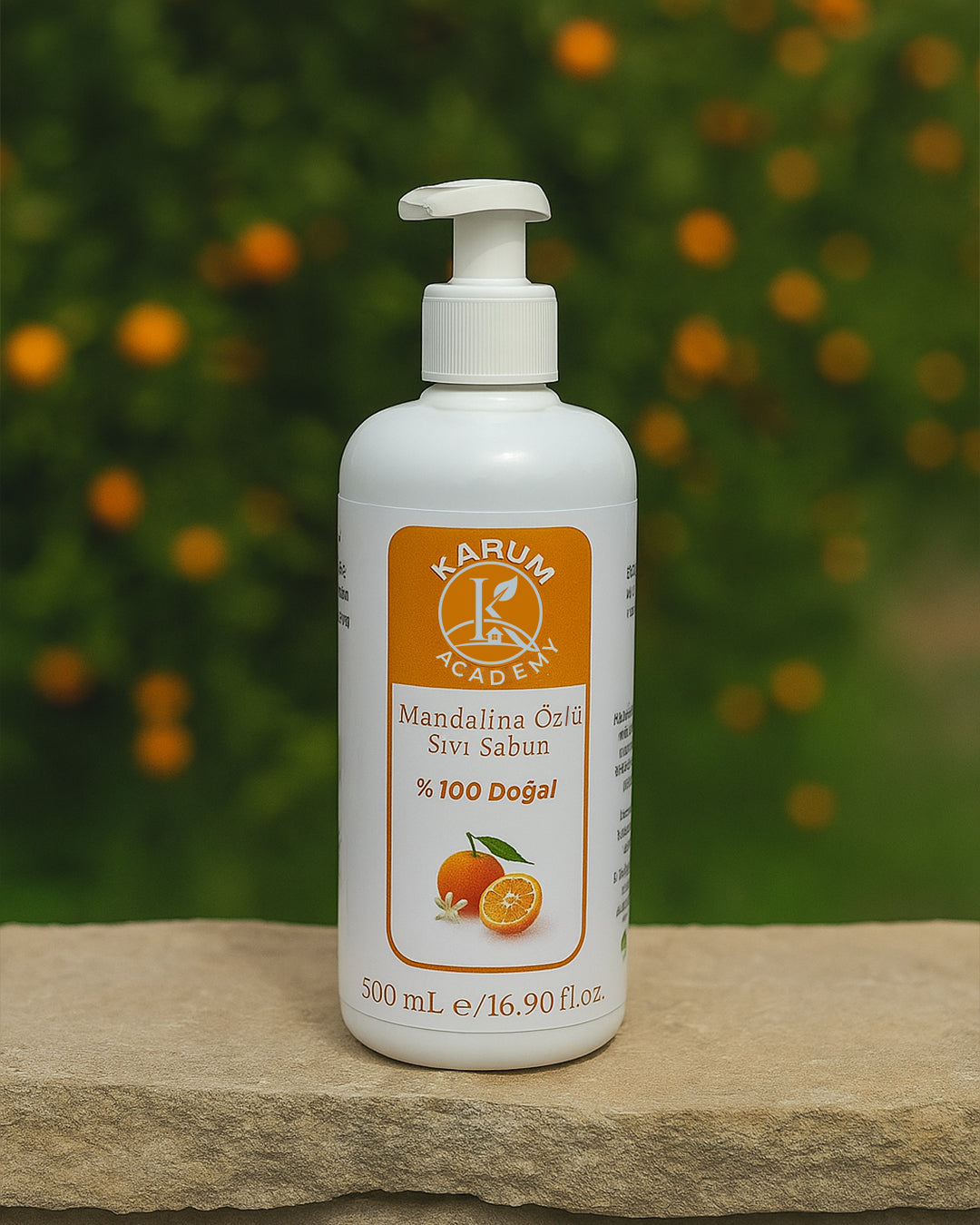 🍊 %100 Doğal Mandalina Yağlı Sıvı Sabun – Canlandırıcı & Cilt Dostu Temizlik