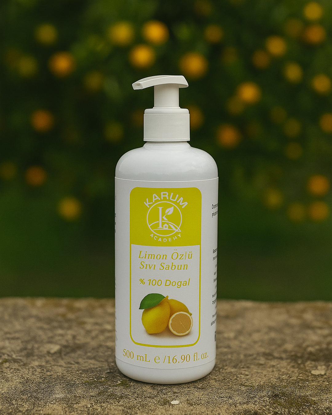 🍋 %100 Doğal Limon Yağlı Sıvı Sabun – Ferahlatıcı & Cilt Dostu Temizlik