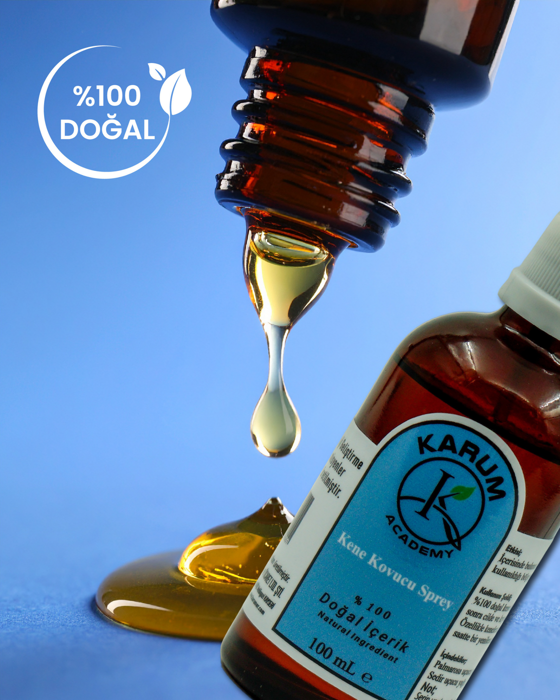 Karum Academy Aromaterapi %100 Doğal Uçucu Yağ Içerikli Kene Kovucu (ÖZEL FORMÜLASYON) 100 ml